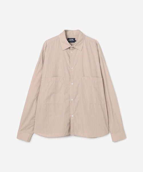 GALLEGO DESPORTES(ギャレゴデスポート)の「GALLEGO DESPORTES | 〈別注〉コットンポプリン 長袖シャツ STRIPE MEN(シャツ/ブラウス・メンズ・ブラウン系その他/ブルー系その他・M/S)」の3枚目の写真
