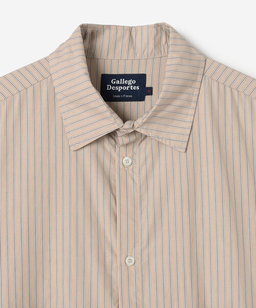 GALLEGO DESPORTES(ギャレゴデスポート)の「GALLEGO DESPORTES | 〈別注〉コットンポプリン 長袖シャツ STRIPE MEN(シャツ/ブラウス・メンズ・ブラウン系その他/ブルー系その他・M/S)」の5枚目の写真