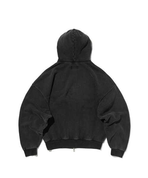 suade（スエード）の「CROPPED WASHED HOOD ZIP UP [WASHING BLACK]（パーカー・レディース・その他・LARGE/MEDIUM/SMALL）」の2枚目の写真