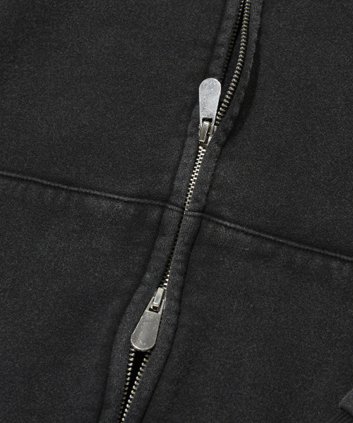 suade（スエード）の「CROPPED WASHED HOOD ZIP UP [WASHING BLACK]（パーカー・レディース・その他・LARGE/MEDIUM/SMALL）」の5枚目の写真