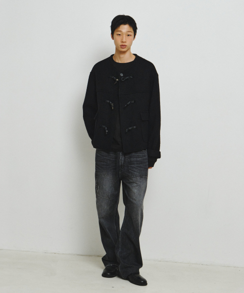 ENDOOR（エンドア）の「MORROW フード付きダッフルショートコート（ブラック）（ダッフルコート・レディース・ブラック・MEDIUM/LARGE）」の5枚目の写真