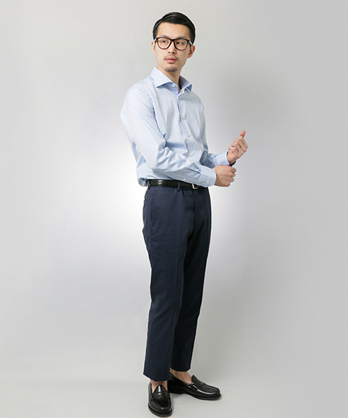 URBAN RESEARCH(アーバンリサーチ)の「UR TAILOR ワードローブシャツ(シャツ/ブラウス・メンズ・ホワイト/ブルー・39/38/41/40)」の18枚目の写真