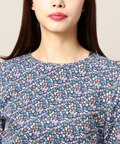 BEAUTY&YOUTH UNITED ARROWS（ビューティーアンドユースユナイテッドアローズ）の「BY リバティプリント バックリボンワンピース -2WAY- ◆（ワンピース・レディース・ブラック/コバルトブルー・FREE）」の7枚目の写真