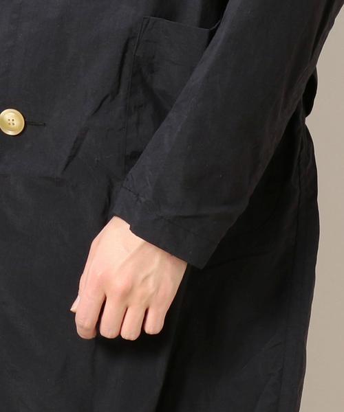 DANTON（ダントン）の「＜DANTON（ダントン）＞ TAFFETA COAT/アウター ◆（ステンカラーコート・メンズ・ブラック/ネイビー・42/40/38）」の9枚目の写真