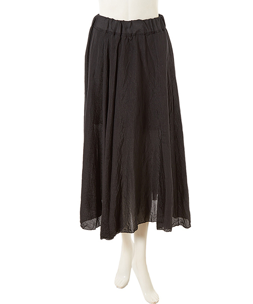 Color（カラー）の「ワッシャーロングスカート（スカート・レディース・ピンク系その他/イエロー/ブラック・MEDIUM）」の2枚目の写真