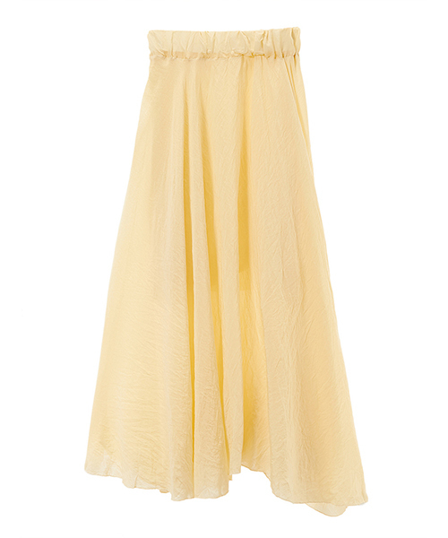 Color（カラー）の「ワッシャーロングスカート（スカート・レディース・ピンク系その他/イエロー/ブラック・MEDIUM）」の8枚目の写真