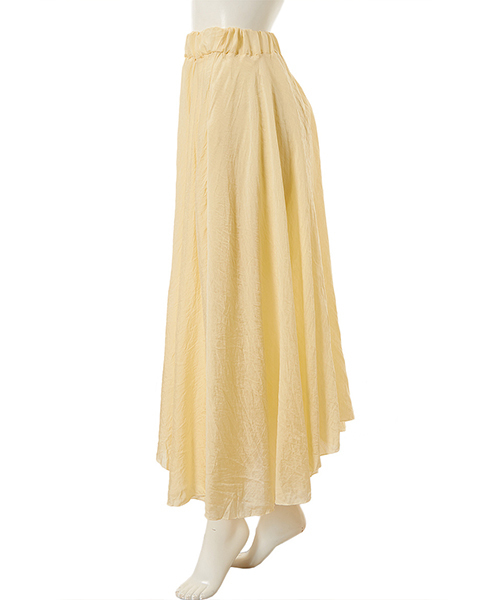 Color（カラー）の「ワッシャーロングスカート（スカート・レディース・ピンク系その他/イエロー/ブラック・MEDIUM）」の10枚目の写真