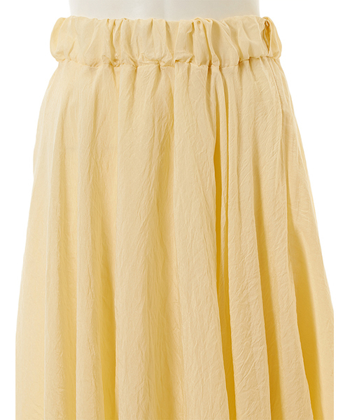 Color（カラー）の「ワッシャーロングスカート（スカート・レディース・ピンク系その他/イエロー/ブラック・MEDIUM）」の4枚目の写真