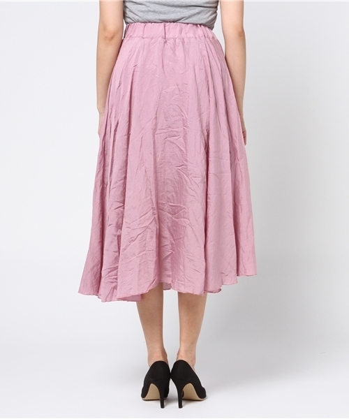 Color（カラー）の「ワッシャーロングスカート（スカート・レディース・ピンク系その他/イエロー/ブラック・MEDIUM）」の14枚目の写真