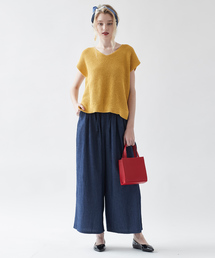 titivate | ｿﾌﾄﾃﾞﾆﾑｷﾞｬｻﾞｰﾜｲﾄﾞﾊﾟﾝﾂ(デニムパンツ)