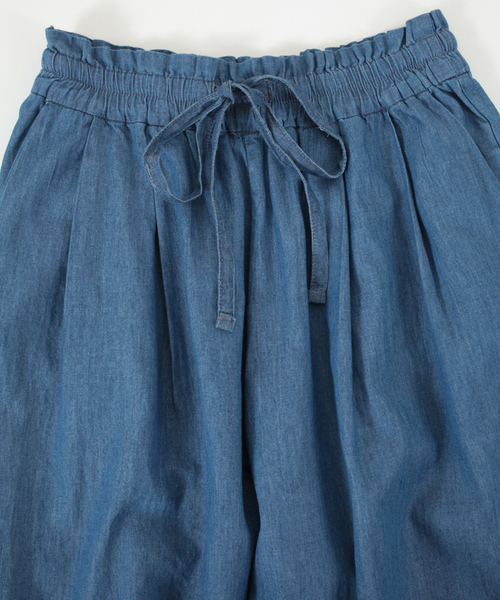 titivate（ティティベイト）の「ｿﾌﾄﾃﾞﾆﾑｷﾞｬｻﾞｰﾜｲﾄﾞﾊﾟﾝﾂ（デニムパンツ・レディース・ブルー/ネイビー・M）」の21枚目の写真