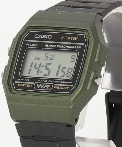 CASIO(カシオ)の「CASIO カシオ /ベーシック デジタルウォッチ チープカシオ クォーツ ラバーベルト 腕時計 日常生活防水 //// Fシリーズ(デジタル腕時計・メンズ・ブラック×シルバー/ブラック×ゴールド/ブラック×グリーン/ブラック×グレー/ブラック×ブルー・FREE)」の14枚目の写真