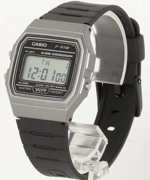 CASIO(カシオ)の「CASIO カシオ /デジタル腕時計 軽量21g LEDバックライト チープカシオ 樹脂バンド //// Fシリーズ(デジタル腕時計・メンズ・ブラック×シルバー/ブラック×ゴールド/ブラック×グリーン/ブラック×グレー/ブラック×ブルー・FREE)」の6枚目の写真