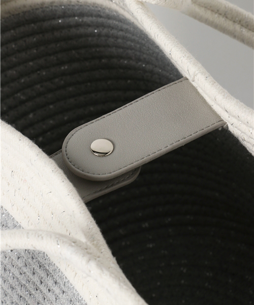 AZUL by moussy（アズールバイマウジー）の「ロープBIGトートバッグ（ショルダーバッグ・レディース・ベージュ系その他/ダークネイビー/グレー系その他・FREE）」の9枚目の写真