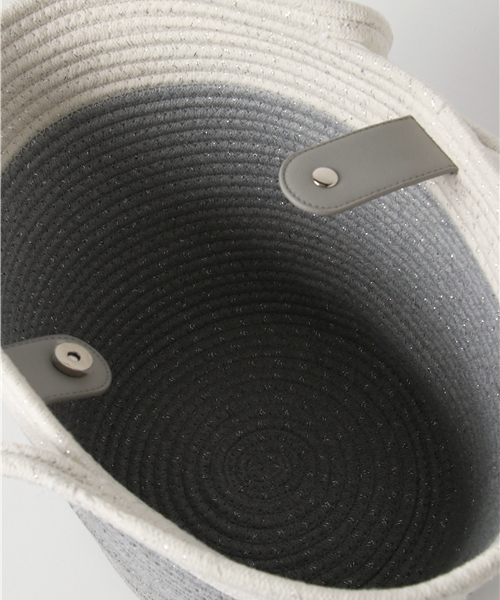 AZUL by moussy（アズールバイマウジー）の「ロープBIGトートバッグ（ショルダーバッグ・レディース・ベージュ系その他/ダークネイビー/グレー系その他・FREE）」の10枚目の写真