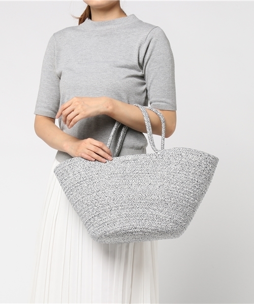 AZUL by moussy（アズールバイマウジー）の「ロープBIGトートバッグ（ショルダーバッグ・レディース・ベージュ系その他/ダークネイビー/グレー系その他・FREE）」の8枚目の写真