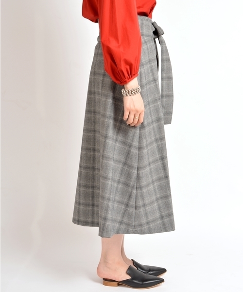 SHIPS（シップス）の「チェックスカート◇（スカート・レディース・ダークグレー/グリーン・36/38）」の5枚目の写真