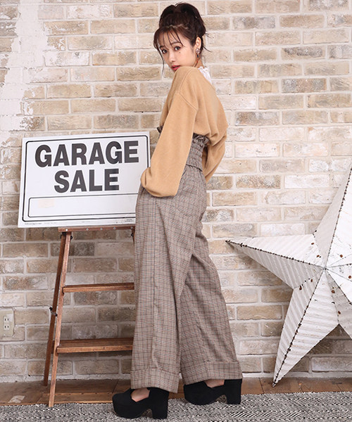 one after another NICE CLAUP(ワンアフターアナザーナイスクラップ)の「シンプルVニットトップス(ニット/セーター・レディース・ブラック/ベージュ/ピンク/アイボリー・FREE)」の14枚目の写真
