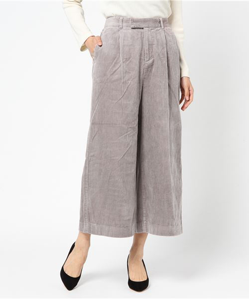 LBC(エルビーシー)の「太コールワイドストレートパンツ (その他パンツ・レディース・グレー/ネイビー・MEDIUM/LARGE)」の12枚目の写真