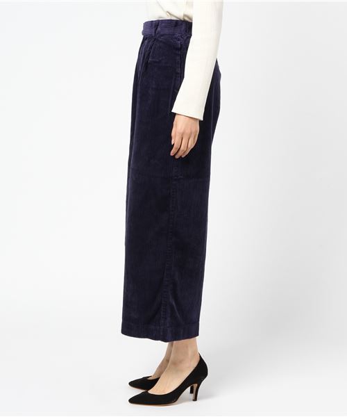 LBC(エルビーシー)の「太コールワイドストレートパンツ (その他パンツ・レディース・グレー/ネイビー・MEDIUM/LARGE)」の6枚目の写真