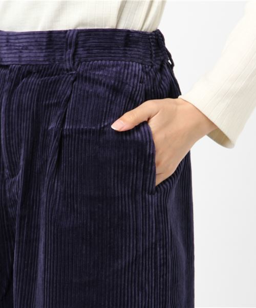 LBC(エルビーシー)の「太コールワイドストレートパンツ (その他パンツ・レディース・グレー/ネイビー・MEDIUM/LARGE)」の8枚目の写真