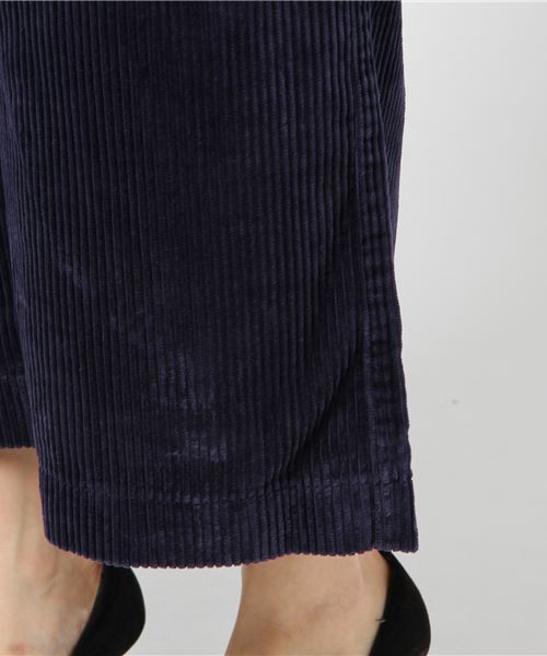 LBC(エルビーシー)の「太コールワイドストレートパンツ (その他パンツ・レディース・グレー/ネイビー・MEDIUM/LARGE)」の3枚目の写真