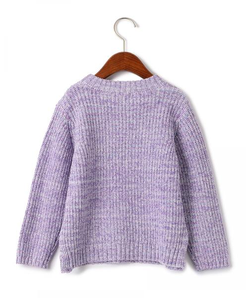 green label relaxing（グリーンレーベルリラクシング）の「【キッズ】カスレニットプルオーバー ◆（ニット/セーター・キッズ・パープル/イエロー・125/105/135/115）」の10枚目の写真