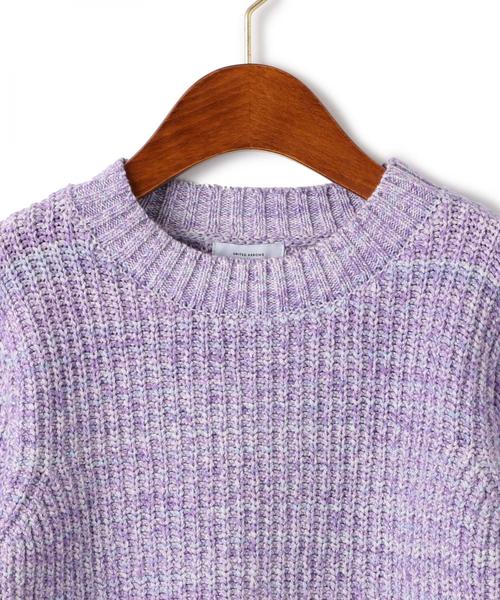 green label relaxing（グリーンレーベルリラクシング）の「【キッズ】カスレニットプルオーバー ◆（ニット/セーター・キッズ・パープル/イエロー・125/105/135/115）」の11枚目の写真