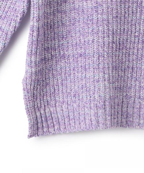 green label relaxing（グリーンレーベルリラクシング）の「【キッズ】カスレニットプルオーバー ◆（ニット/セーター・キッズ・パープル/イエロー・125/105/135/115）」の13枚目の写真