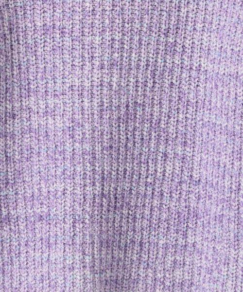green label relaxing（グリーンレーベルリラクシング）の「【キッズ】カスレニットプルオーバー ◆（ニット/セーター・キッズ・パープル/イエロー・125/105/135/115）」の4枚目の写真
