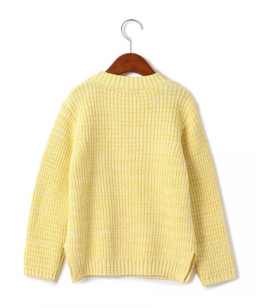 green label relaxing（グリーンレーベルリラクシング）の「【キッズ】カスレニットプルオーバー ◆（ニット/セーター・キッズ・パープル/イエロー・125/105/135/115）」の5枚目の写真