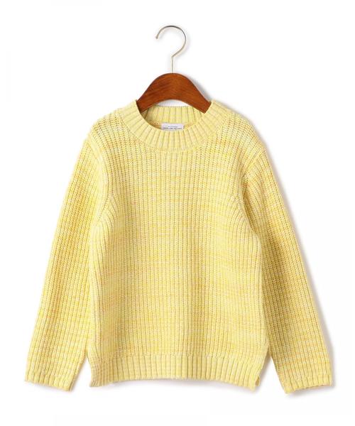 green label relaxing（グリーンレーベルリラクシング）の「【キッズ】カスレニットプルオーバー ◆（ニット/セーター・キッズ・パープル/イエロー・125/105/135/115）」の7枚目の写真