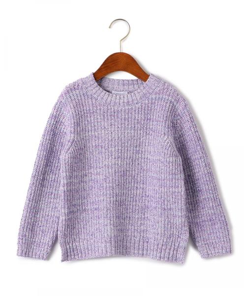 green label relaxing（グリーンレーベルリラクシング）の「【キッズ】カスレニットプルオーバー ◆（ニット/セーター・キッズ・パープル/イエロー・125/105/135/115）」の8枚目の写真