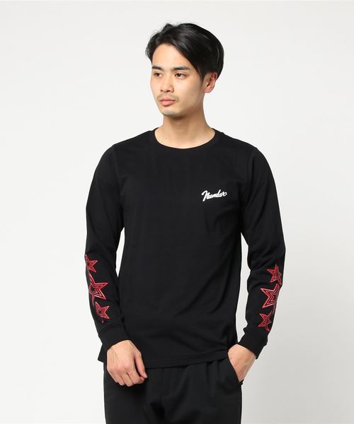 美品 ナンバーナイン NUMBER (N)INE ブラック 長袖 カットソー 3 NUMBER (N)INE（ナンバーナイン）の「LONG T-SHIRTS_number9&STAR