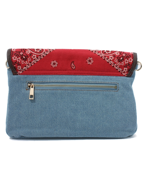 Chico（チコ）の「バンダナクラッチバッグ（クラッチバッグ・レディース・レッド/ピンク/ブルー/グレー・FREE）」の10枚目の写真