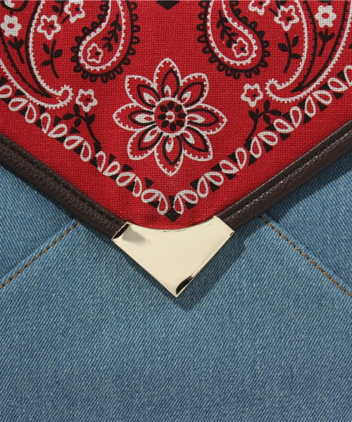 Chico（チコ）の「バンダナクラッチバッグ（クラッチバッグ・レディース・レッド/ピンク/ブルー/グレー・FREE）」の7枚目の写真