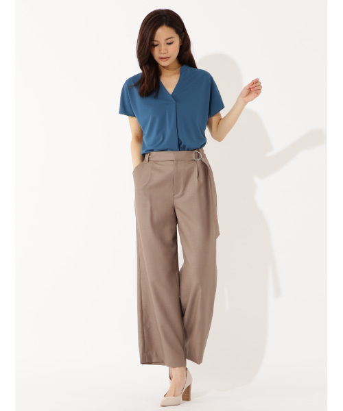 22 OCTOBRE(ヴァンドゥ-オクトーブル)の「デニムライクワイドパンツ(その他パンツ・レディース・ネイビー/カーキ・40/38/36)」の14枚目の写真