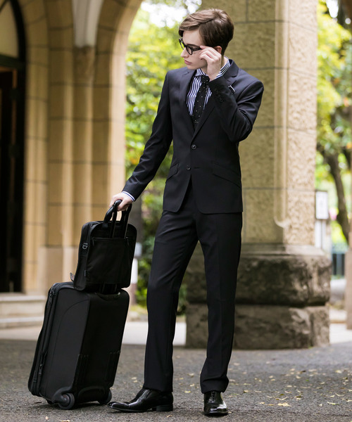 Buffalo Bobs(バッファローボブズ)の「NEW YORKER-PROFESSOR(ニューヨーカー プロフェッサー)シャドーストライプ 2B スーツ(セットアップ・メンズ・ブラック/ブルー・1/S/2/M)」の3枚目の写真