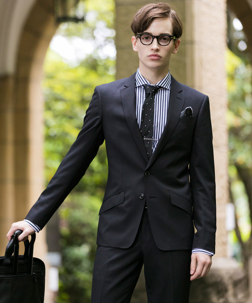 Buffalo Bobs(バッファローボブズ)の「NEW YORKER-PROFESSOR(ニューヨーカー プロフェッサー)シャドーストライプ 2B スーツ(セットアップ・メンズ・ブラック/ブルー・1/S/2/M)」の7枚目の写真