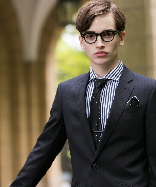 Buffalo Bobs(バッファローボブズ)の「NEW YORKER-PROFESSOR(ニューヨーカー プロフェッサー)シャドーストライプ 2B スーツ(セットアップ・メンズ・ブラック/ブルー・1/S/2/M)」の8枚目の写真