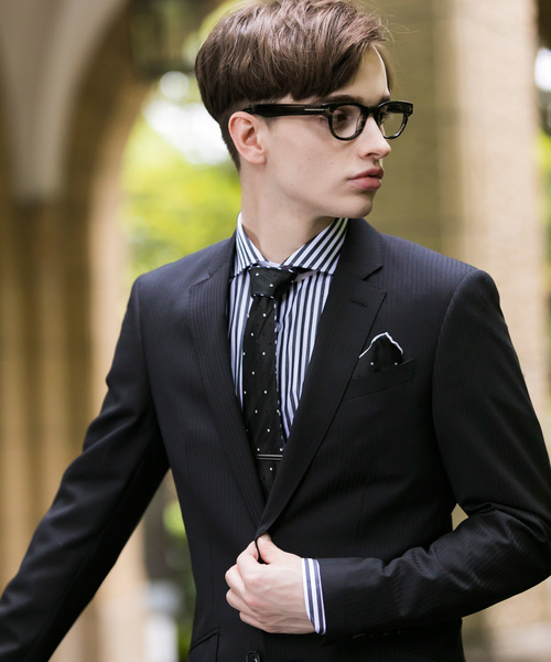 Buffalo Bobs(バッファローボブズ)の「NEW YORKER-PROFESSOR(ニューヨーカー プロフェッサー)シャドーストライプ 2B スーツ(セットアップ・メンズ・ブラック/ブルー・1/S/2/M)」の9枚目の写真