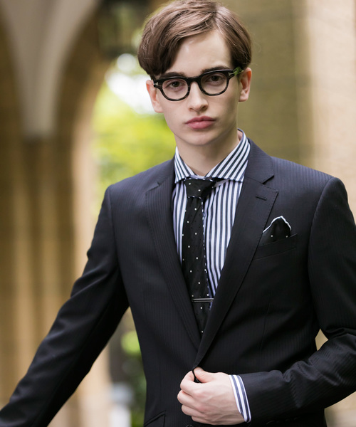 Buffalo Bobs(バッファローボブズ)の「NEW YORKER-PROFESSOR(ニューヨーカー プロフェッサー)シャドーストライプ 2B スーツ(セットアップ・メンズ・ブラック/ブルー・1/S/2/M)」の10枚目の写真