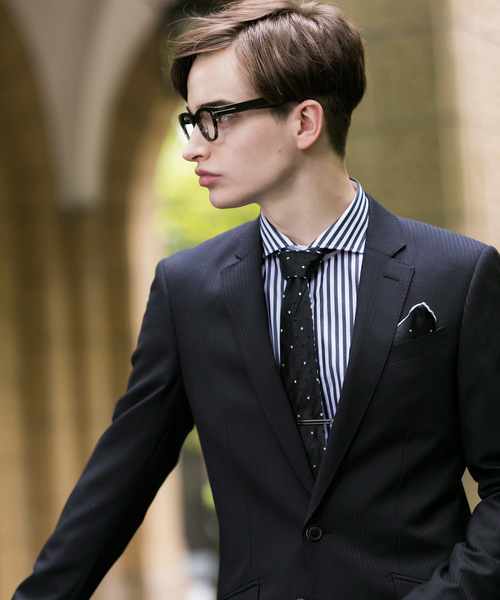 Buffalo Bobs(バッファローボブズ)の「NEW YORKER-PROFESSOR(ニューヨーカー プロフェッサー)シャドーストライプ 2B スーツ(セットアップ・メンズ・ブラック/ブルー・1/S/2/M)」の11枚目の写真