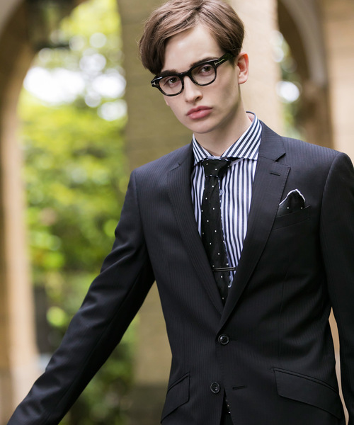 Buffalo Bobs(バッファローボブズ)の「NEW YORKER-PROFESSOR(ニューヨーカー プロフェッサー)シャドーストライプ 2B スーツ(セットアップ・メンズ・ブラック/ブルー・1/S/2/M)」の12枚目の写真