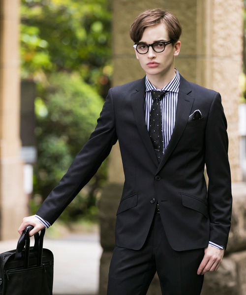 Buffalo Bobs(バッファローボブズ)の「NEW YORKER-PROFESSOR(ニューヨーカー プロフェッサー)シャドーストライプ 2B スーツ(セットアップ・メンズ・ブラック/ブルー・1/S/2/M)」の14枚目の写真