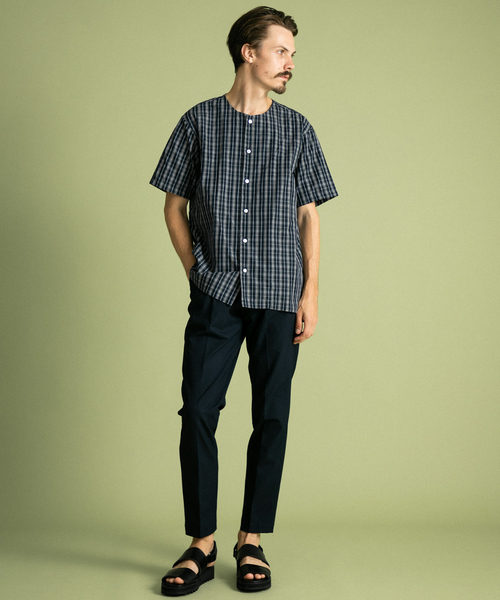 UNITED TOKYO(ユナイテッドトウキョウ)の「柄ノーカラーショートスリーブシャツ(シャツ/ブラウス・メンズ・ブラック/ブルー/ネイビー・1/2/3)」の14枚目の写真