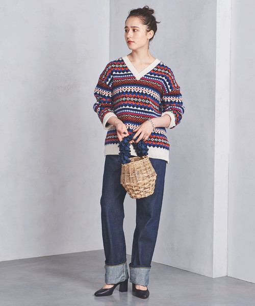 UNITED ARROWS ユナイテッドアローズ フェアアイルニット UNITED ARROWS（ユナイテッドアローズ）の「UWSC フェアアイル Vネック