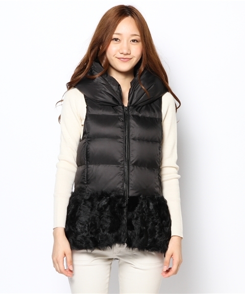 グレースコンチネンタル　ラムファーダウンベスト GRACE CONTINENTAL（グレースコンチネンタル）の「ラムファーダウン