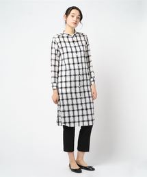 Fluid.(フルイド)チェックロングシャツ LFD19S7525
