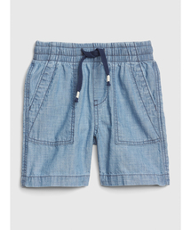 GAP | ウエストゴム シャンブレー ユーティリティショートパンツ(その他パンツ)